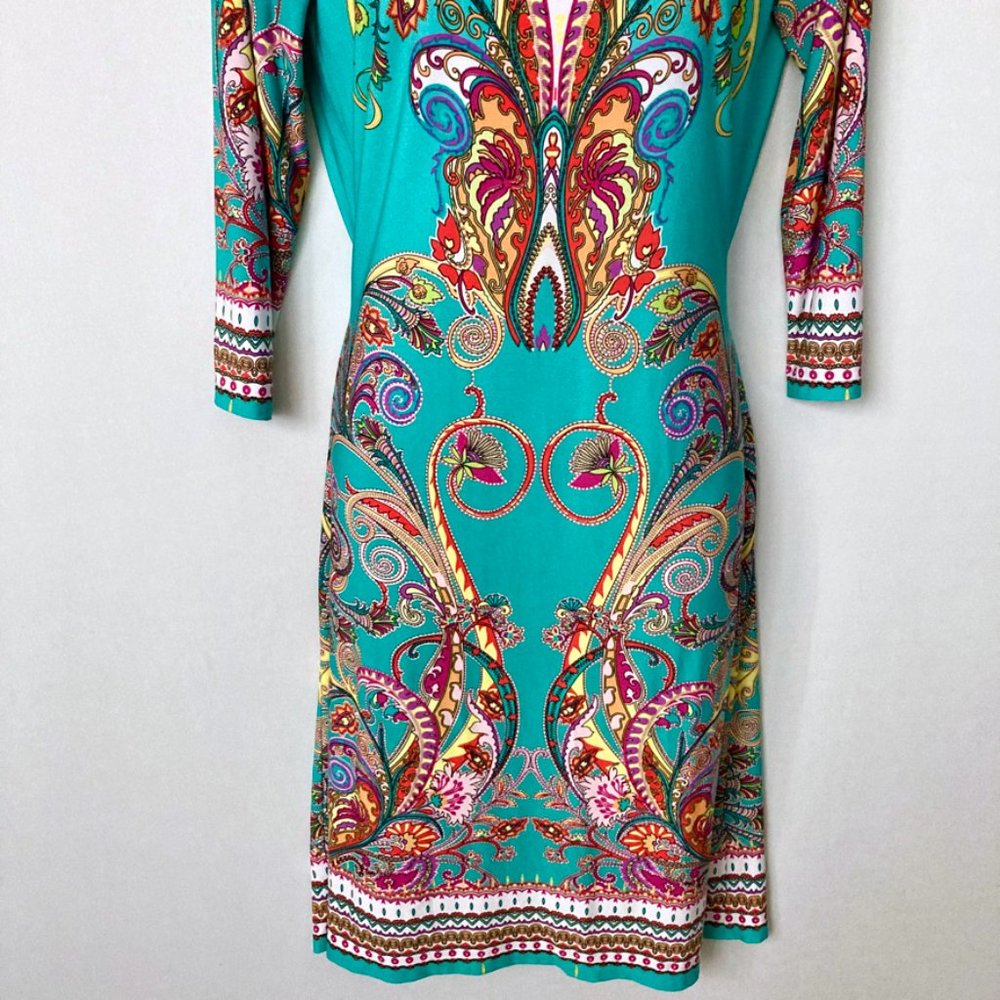 Tiana B Turquoise Shift Dress - Picture 3 of 5